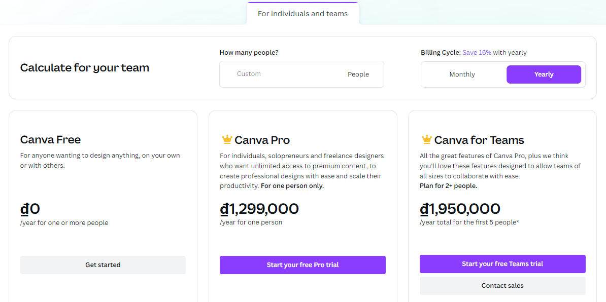 Canva-price