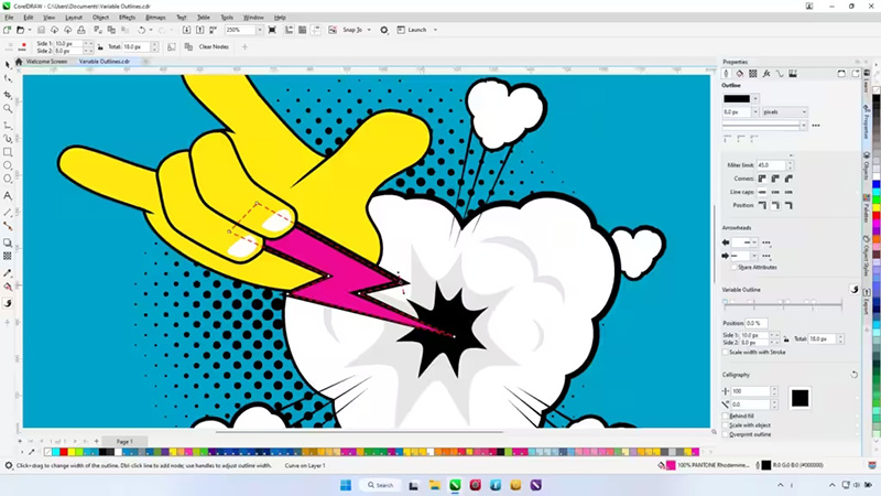 CorelDRAW-Variable-outlines