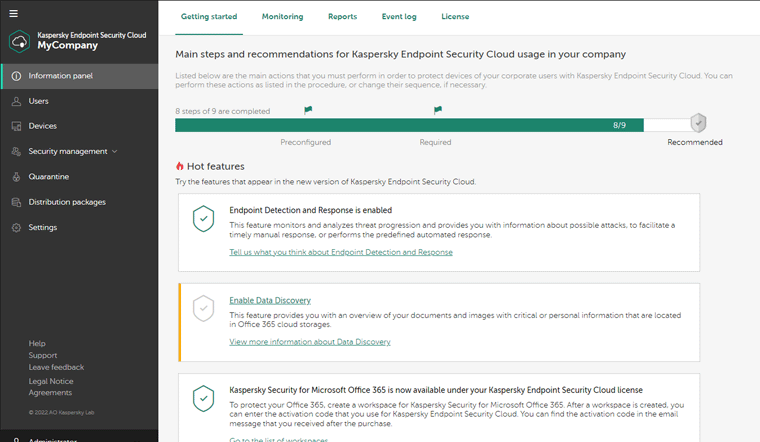 Interface-of-Kaspersky-Endpoint-Security-Cloud-Management-Console