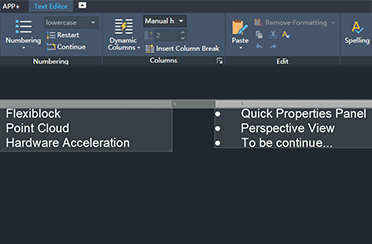 zwcad-Mtext-Improvement