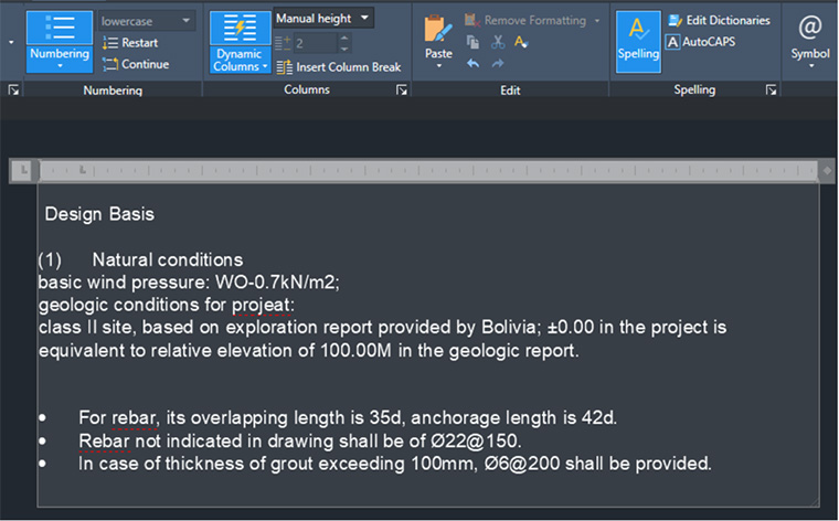 zwcad-Multiline-Text