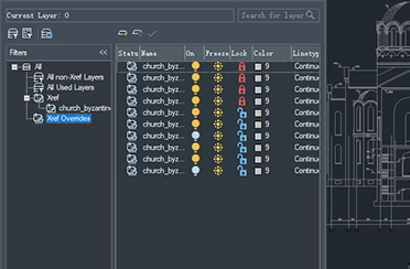 zwcad-Xref-Layer-Override