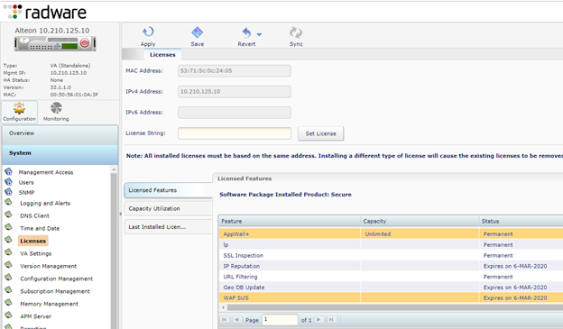 License-Radware-Alteon-Integrated-WAF